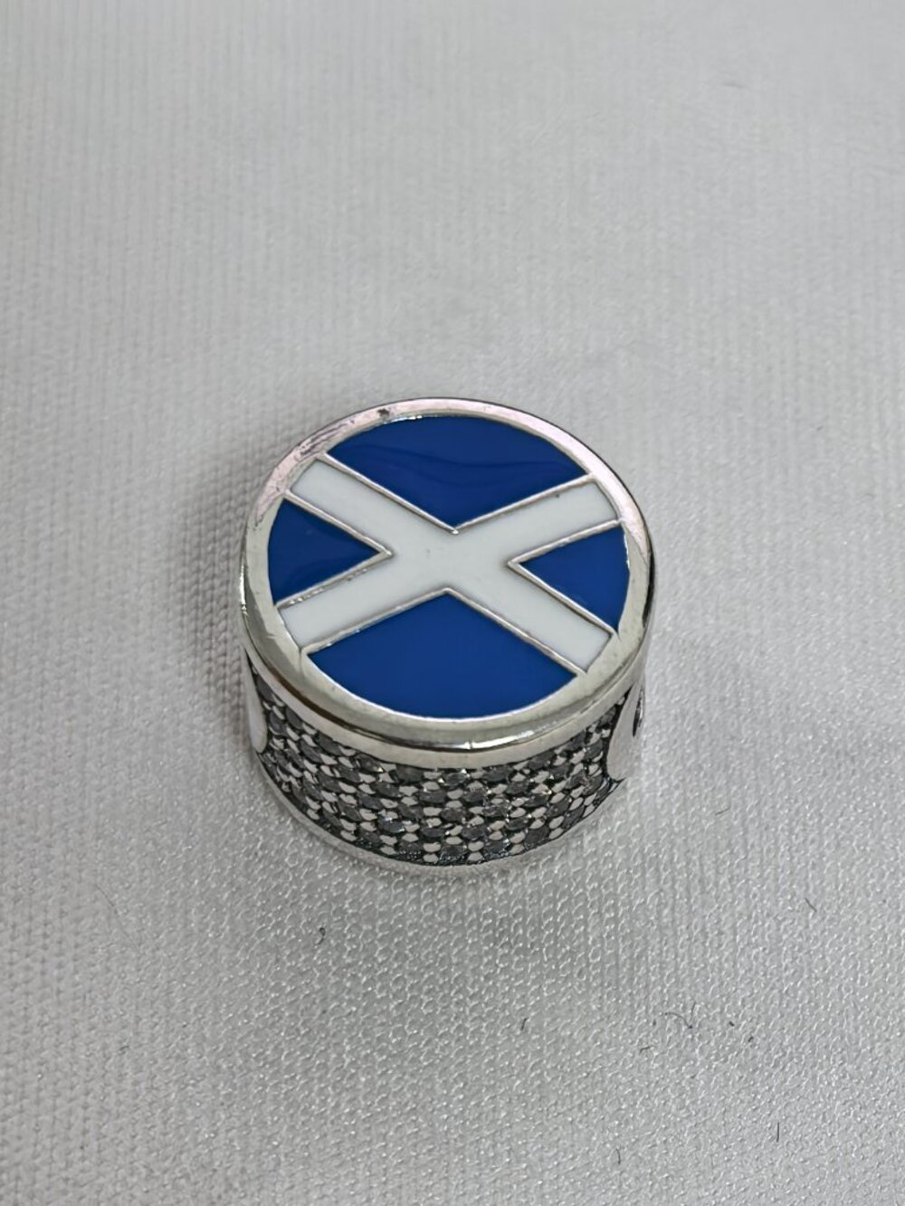 Pandora Scotland Flag S925 Silver Charm For Bracelet, S925 Silver Jewelry